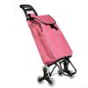 Folding Shopping Cart, Stair-Climbing Pull Cart, Luggage Cart, Purple view 1