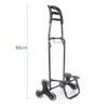 Folding Shopping Cart, Stair-Climbing Pull Cart, Luggage Cart, Purple view 4
