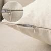 CEVAN Linen Pillow Cover, White, Outdoor Sofa Cushion Cover, 45 x 45 cm view 3