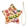 Macaron Biscuit Scented Christmas Tree Ornament – Star-Shaped Ceramic Hanging Decoration view 2