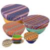 PHOGARY 5-Pack Reusable Fabric Food Covers, Aztec view 1
