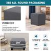 SDNAM Square Ottoman Slipcover, Stretch Footstool Cover, 50 x 50 cm, Color 10# view 3