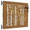 Homgoday Garden Gate 85 x 75 cm, Corten Steel, Bamboo Design view 2