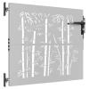 Homgoday Garden Gate 85 x 75 cm, Corten Steel, Bamboo Design view 3