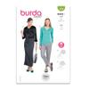 Burda Style Sewing Pattern B5886 Women's Top view 1
