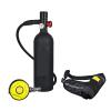 1 L Portable Diving Air Tank with Respirator, Black view 1