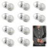 XCSJ 20 Vintage Metal Buttons, 20 mm, Silver view 1