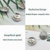 XCSJ 20 Vintage Metal Buttons, 20 mm, Silver view 4