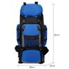 ILOOXI 90L Waterproof Trekking Backpack, Large Lightweight Travel Pack, Red view 2