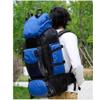 ILOOXI 90L Waterproof Trekking Backpack, Large Lightweight Travel Pack, Red view 3
