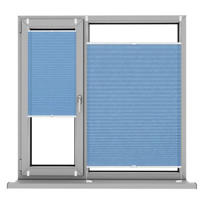 Haftfix Pleated Blind No Drilling, 110 x 210 cm, Sky Blue