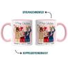 Kiddle-Design Personalized Pink Christmas Mug for 3 Best Friends view 3