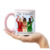 Kiddle-Design Personalized Pink Christmas Mug for 3 Best Friends view 4