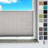 Rollmayer Binco Gray No-Drill Pleated Blind, Clamp-Fix, W65 x H200 cm view 1