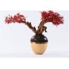 Artificial Bonsai Tree, Chinese-Style Maple Leaf Design, 66 cm, with Ceramic Vase view 4
