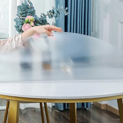 Round Matte Transparent Table Protector, 73 cm, 1.5 mm PVC