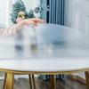 Round Matte Transparent Table Protector, 73 cm, 1.5 mm PVC view 1