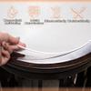 Round Matte Transparent Table Protector, 73 cm, 1.5 mm PVC view 3