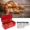 RXMORI Vintage Red Bread Box for Kitchen Countertops view 3
