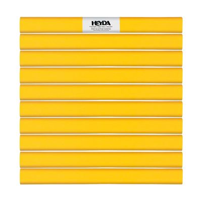 Colorfast Crepe Paper, 50 x 250 cm, 32 g/m², 10 Rolls, Sun Yellow