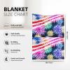 Patriotic American Flag Flannel Blanket for 4th of July, 30 x 40 in, Throw Blanket for Couch, Bed and Travel, Lightweight, Soft, All Seasons view 3