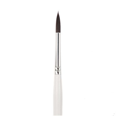 ART SCHOOL Synthetic School & Hobby Brush, Dark, Round, Size 6