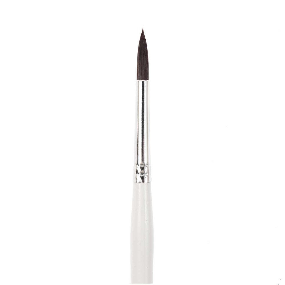 ART SCHOOL Synthetic School & Hobby Brush, Dark, Round, Size 6