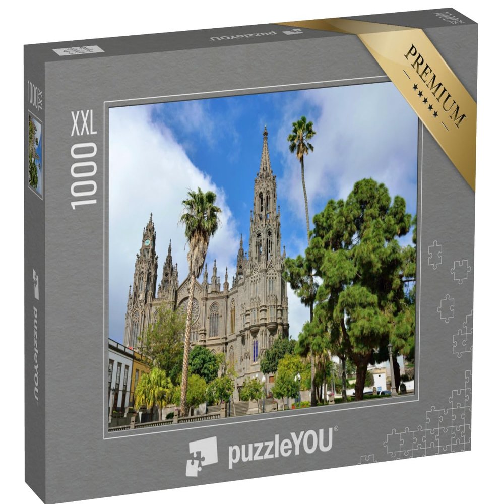 1000-Piece XXL Puzzle: Parish Church of San Juan Bautista, Arucas, Gran Canaria, Spain