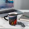 ZISHAK Smokey Mountain Cliff Heat-Sensitive Color-Changing Ceramic Mug view 4