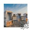 1000-Piece XXL Puzzle Beach Chairs on the Beach at St. Peter-Ording, Schleswig-Holstein from the North Sea Puzzle Collection view 2