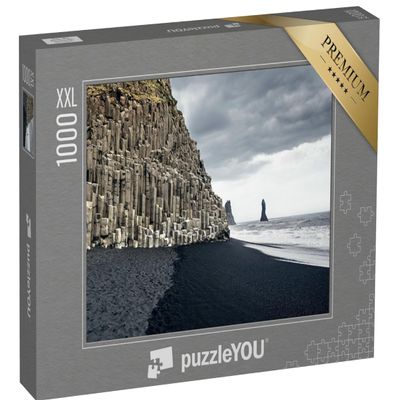 1000-Piece XXL Puzzle: Reynisfjara Black Sand Beach and Mount Reynisfjall, Iceland