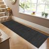 Siunwdiy Black Washable Non-Slip Runner Rug, Short Pile, Customizable, 120 x 220 cm view 1