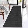 Siunwdiy Black Washable Non-Slip Runner Rug, Short Pile, Customizable, 120 x 220 cm view 2