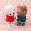 niannyyhouse Baseball Jacket and Jeans for 20 cm Plush Dolls, Dark Blue view 3