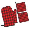 Oven Mitt and Pot Holder Set, Traditional Scottish Pattern, 4-Piece view 2