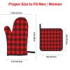 Oven Mitt and Pot Holder Set, Traditional Scottish Pattern, 4-Piece view 4
