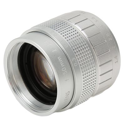 50mm f/1.4 Manual Focus Prime Lens for MFT and Industrial Video Microscope Cameras