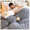 Thick Winter Comforter, Lamb-Cashmere-Feel, Gray (150 x 200 cm, 3 kg) view 2