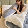 Thick Winter Comforter, Lamb-Cashmere-Feel, Gray (150 x 200 cm, 3 kg) view 3