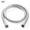 eallen G1/2-Inch Flexible Shower Hose, Stainless Steel Chrome, 1 m/1.5 m/2 m view 2