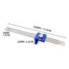 30 cm/12-Inch Woodworking Marking Ruler, Adjustable 90-Degree Square with Stop (Red) view 3