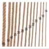 Thick Jute Rope, Decorative Rope, Lighting Rope, DIY Cat Scratching Rope, Garden Decoration, Camping (12 mm × 30 m) view 3