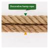 Thick Jute Rope, Decorative Rope, Lighting Rope, DIY Cat Scratching Rope, Garden Decoration, Camping (12 mm × 30 m) view 4