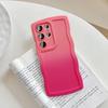 UEEBAI Gradient Case for Samsung Galaxy S22 Ultra 5G, Wave-Frame Slim Soft TPU Case, Pink view 2