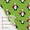 3-Pack Green Christmas Penguin Non-Slip Trivets, 15-Inch Cotton-Woven Hot Pot Holders view 3