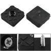 Rierdge Square Furniture Feet, Rubber, 22 x 22 mm, Black, 20-Piece view 3
