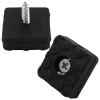 Rierdge Square Furniture Feet, Rubber, 22 x 22 mm, Black, 20-Piece view 4