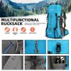 King'sGuard 60L Waterproof Lightweight Hiking Backpack with Rain Cover and Shoe Compartment, Light Blue view 4