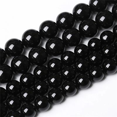 Natural Agate Stone Beads, Round Onyx Spacer Beads for Jewelry Making, DIY Bracelet Accessories, Black Agate, 10 mm, 36 Pieces