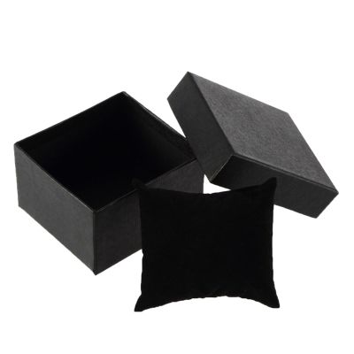 Elegant Durable Mini Square Jewelry Gift Box, Black
